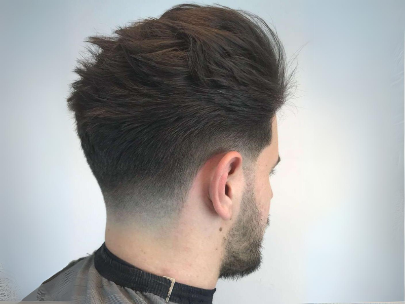 Modern taper fade hairstyle