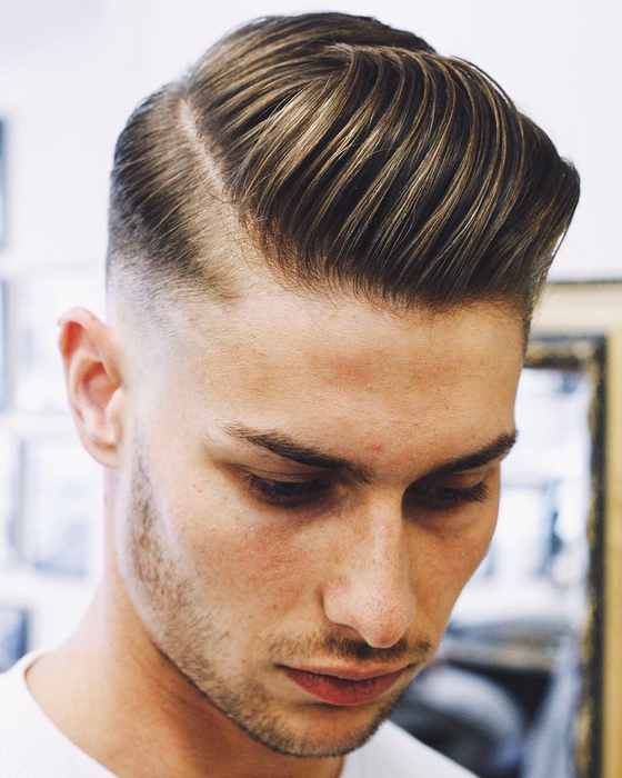 Modern undercut hairstyle
